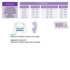 Soutien Mastectomia Com Elástico Biobela 1677 - Imagem 3