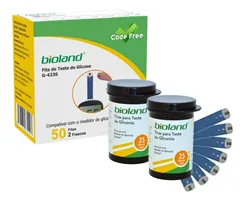 Tiras de Glicemia Bioland G-423S 50 Unidades