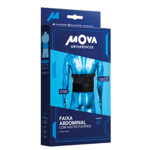 Faixa Abdominal com Hastes Flexíveis Flex Mova Tam P/M