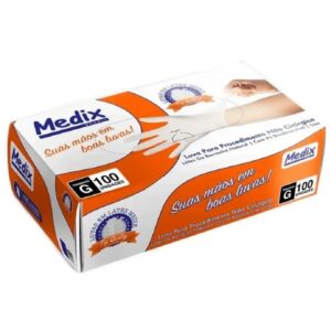 Luvas de Látex para Procedimento com Talco Medix Tamanho G