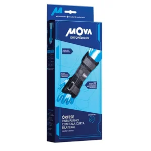 Órtese para Punho Mova Preta Tala Curta