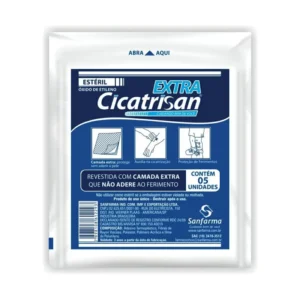 Compressa Não Aderente Estéril Extra Cicatrisan com 5 Unidades