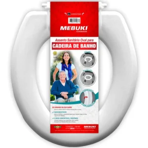 Assento Sanitário Fechado para Cadeira de Banho Mebuki