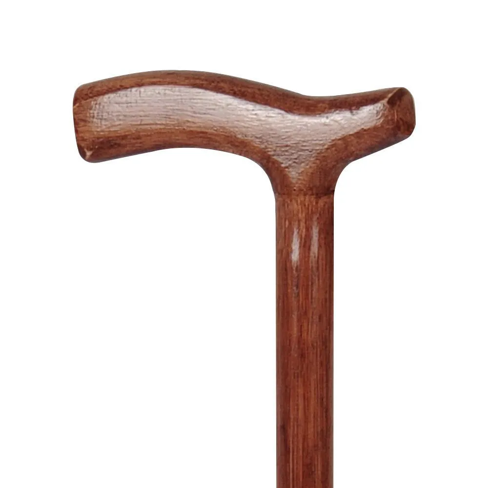 Bengala Bastão Ortopédico de Madeira Sem Anel Tradicional Imbuia Plus Indaiá - Imagem 2